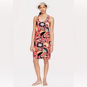 J. Crew Hibiscus Floral Dress